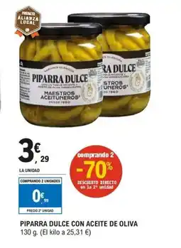 E.Leclerc Piparra dulce con aceite de oliva oferta