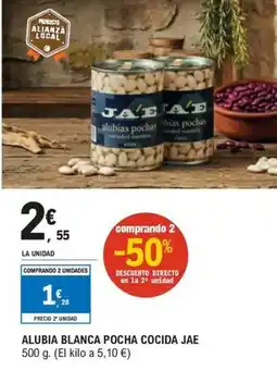 E.Leclerc Alubia blanca pocha cocida jae oferta