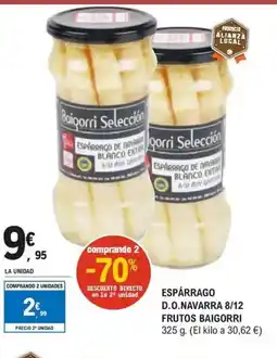 E.Leclerc Espárrago d.o.navarra 8/12 frutos baigorri oferta
