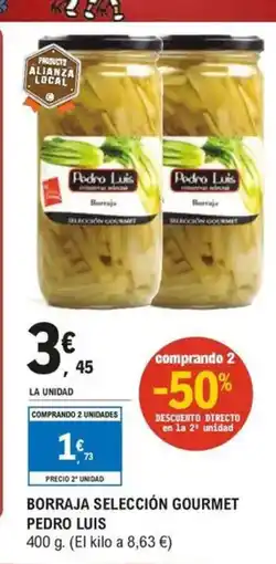 E.Leclerc Borraja selección gourmet pedro luis oferta