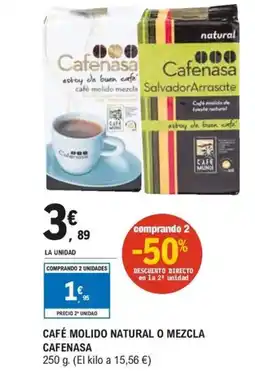 E.Leclerc Café molido natural o mezcla cafenasa oferta