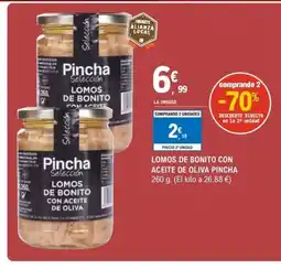 E.Leclerc Lomos de bonito con aceite de oliva pincha oferta