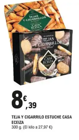 E.Leclerc Teja y cigarrilo estuche casa eceiza oferta