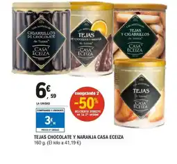 E.Leclerc Tejas chocolate y naranja casa eceiza oferta