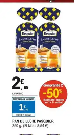 E.Leclerc Pan de leche pasquier oferta
