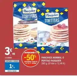 E.Leclerc Pancakes normal o pepitas pasquier oferta