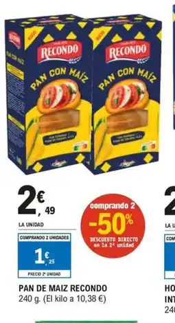 E.Leclerc Pan de maiz recondo oferta
