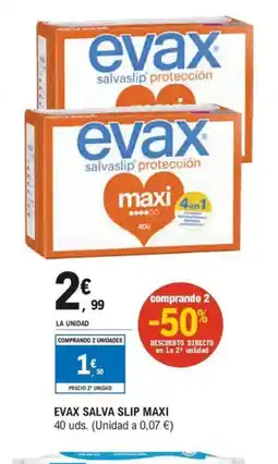 E.Leclerc Evax salva slip maxi oferta