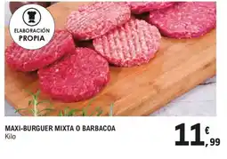 E.Leclerc Maxi-burguer mixta o barbacoa oferta