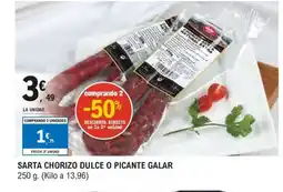 E.Leclerc Sarta chorizo dulce o picante galar oferta