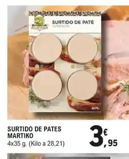 E.Leclerc Surtido de pates martiko oferta