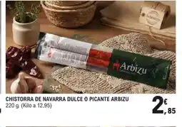 E.Leclerc Chistorra de navarra dulce o picante arbizu oferta