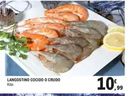 E.Leclerc Langostino cocido o crudo oferta
