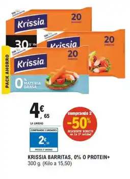 E.Leclerc Krissia barritas, 0% o protein+ oferta