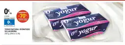E.Leclerc Yogur natural desnatado villacorona oferta