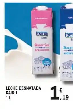 E.Leclerc Leche desnatada kaiku oferta
