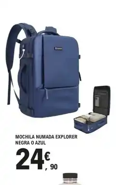 E.Leclerc Mochila numada explorer negra o azul oferta