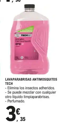 E.Leclerc Lavaparabrisas antimosquitos oferta