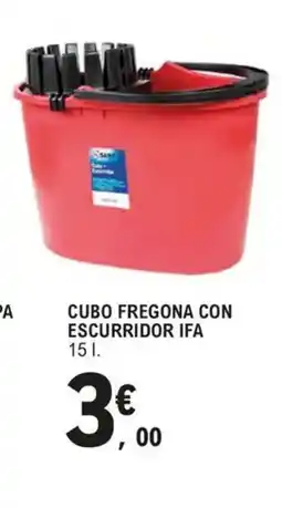 E.Leclerc Cubo fregona con escurridor ifa oferta