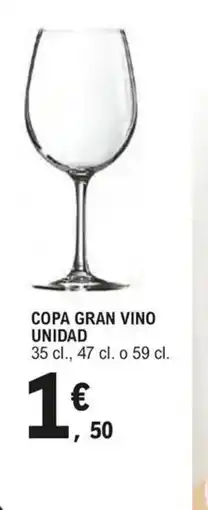 E.Leclerc Copa gran vino unidad oferta