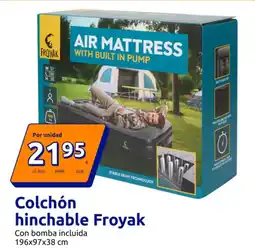 Action FROYAK Colchón hinchable oferta