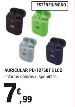 E.Leclerc Auricular pd-1275bt elco oferta