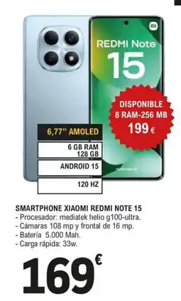 E.Leclerc Smartphone xiaomi redmi note 15 oferta