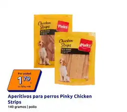 Action PINKY Aperitivos para perros Chicken Strips oferta
