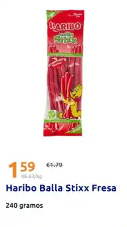 Action HARIBO Balla Stixx Fresa oferta