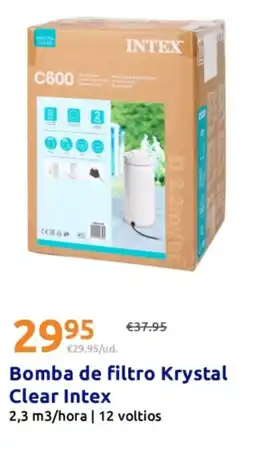 Action INTEX Bomba de filtro Krystal Clear oferta