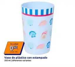 Action Vaso de plástico con estampado oferta