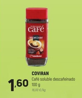 Coviran Coviran Café Soluble Descafeinado 100 g oferta