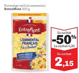 Sorli ENTREMONT Formatge ratllat emmental oferta
