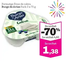 Sorli BURGO DE ARIAS Formatge fresc de cabra oferta