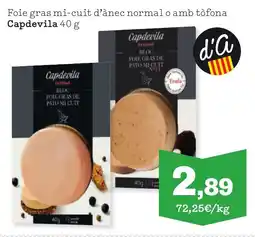 Sorli CAPDEVILA Foie gras mi-cuit d'ànec normal o amb tòfona oferta