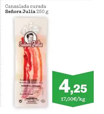 Sorli SENORA JULIA Cansalada curada oferta