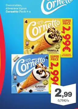 Sorli CORNETTO Cucurutxo, diversos tipus oferta