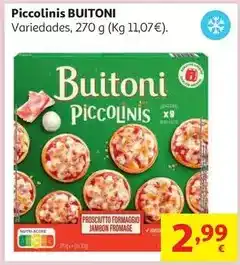 Alcampo Piccolinis capricciosa buitoni 270gr oferta