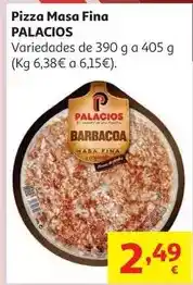 Alcampo Pizza masa fina bbq palacios 400 g oferta