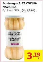 Alcampo Alta cocina de navarra - espárragos oferta
