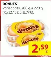 Alcampo Donuts glace 4 uds 208 g oferta