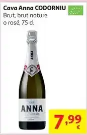 Alcampo Cava brut anna de codorniu 75 cl oferta