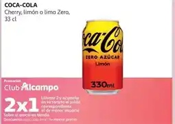 Alcampo Beb.refr.coca cola zero limon lata 33cl oferta