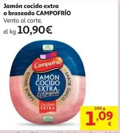 Alcampo Campofrío - jamón cocido extra braseado oferta