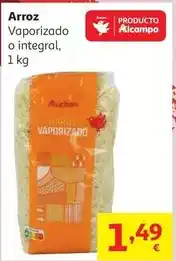 Alcampo Auchan - arroz vaporizado o integral oferta
