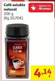 Alcampo Auchan - café soluble natural oferta