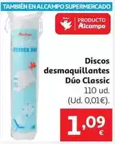 Alcampo Auchan - discos desmaquillantes duo classic oferta