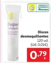 Alcampo Discos desmaquillar redondos duo classic auchan 110 uds oferta