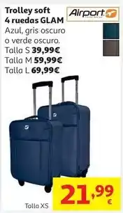 Alcampo Airport - trolley soft 4 ruedas glam oferta