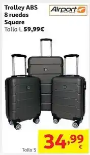 Alcampo Airport - trolley abs 8 ruedas square oferta